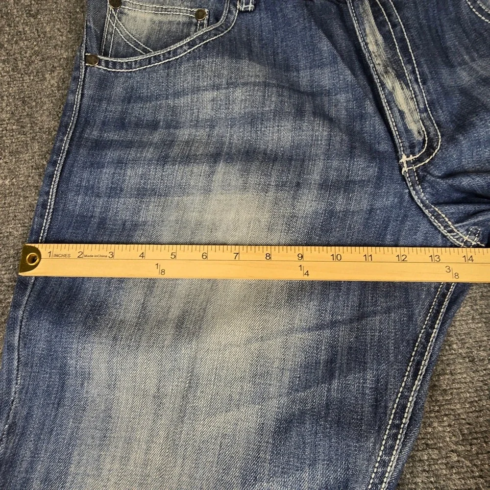 Wrangler 20X Style 42 Mens Vintage Bootcut Jeans Blue Denim 42MWXLB